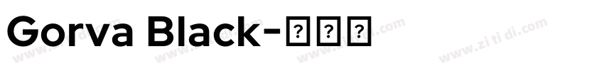 Gorva Black字体转换